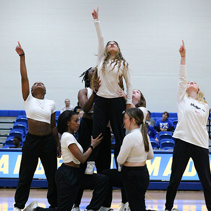 Members of the University’s Monsoon Dance Crew perform.