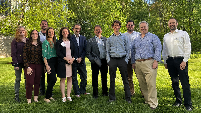 Gabrielle Hartley ’17 (second from left) and members of the Telomere to Telomere Consortium. 