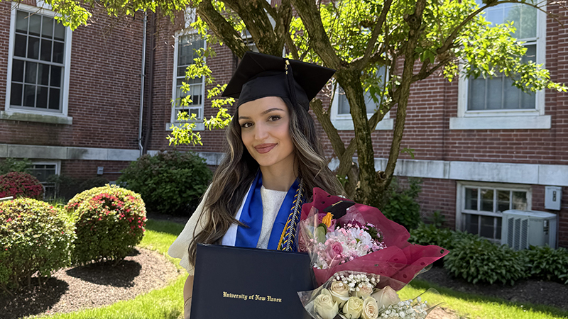 Esma Fera ’25, a finalist to serve as a student speaker at Commencement