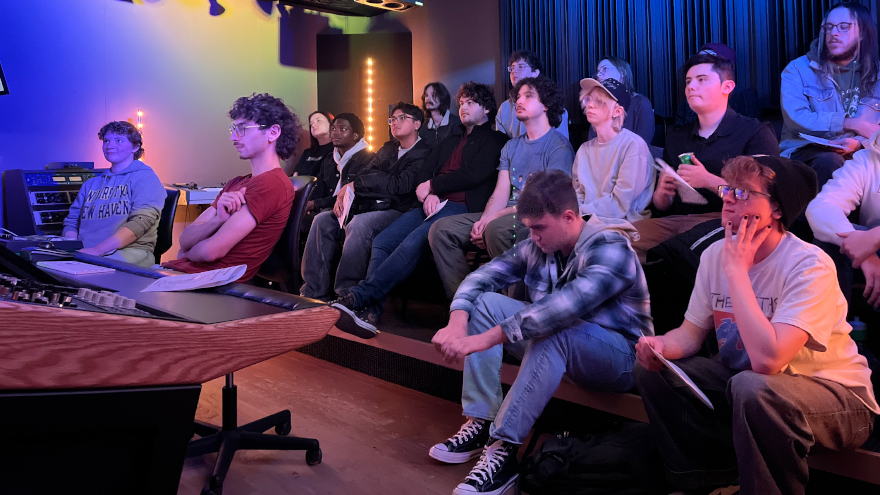 Music & Sound Recording seniors showcased original work and technical projects developed in the University’s recording studios