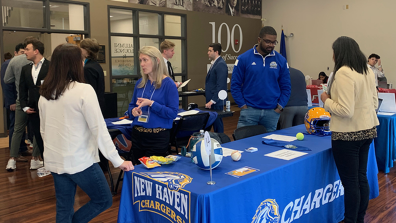 Athletics Department and students at the expo