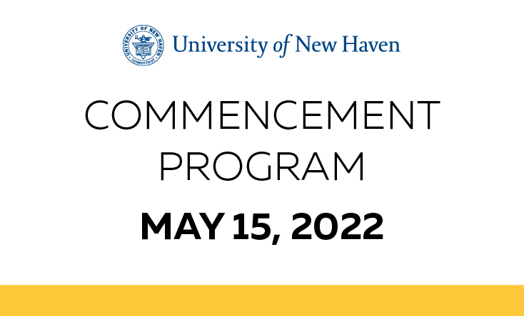 cover of the commencement program