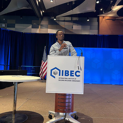 Muritala Issa at the IIBEC Convention