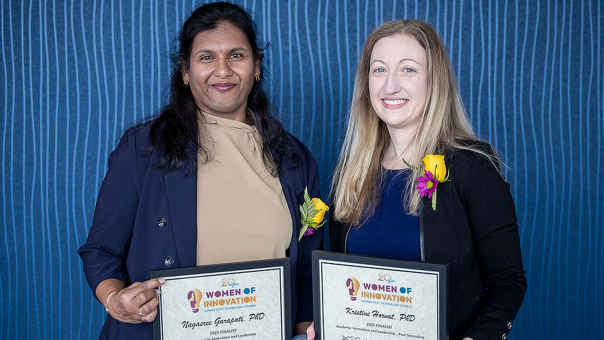 Professors Nagasree Garapati, Ph.D. and Professor Kristine Horvat, Ph.D