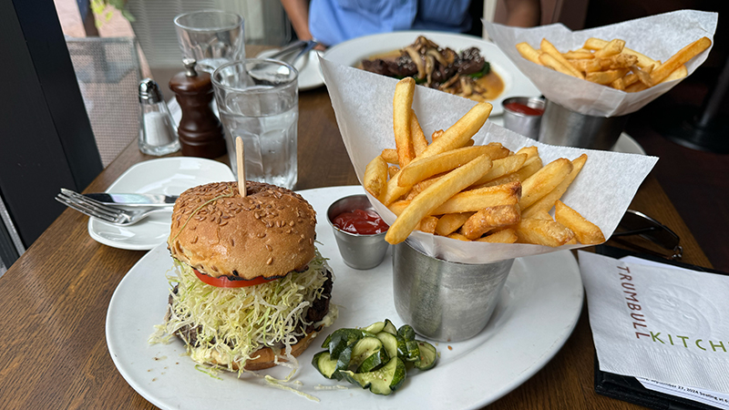 This burger is giving main dish energy. Gorgonzola, I see you.