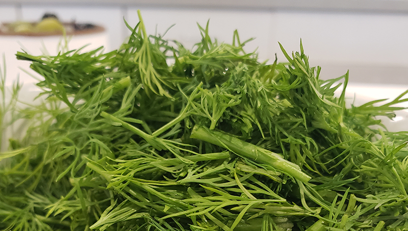 A bowl of dill.