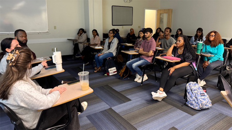 Public Health professionals spoke to students in the Public Health Practice course this past spring.