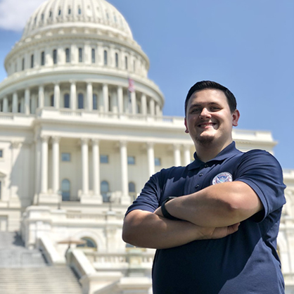 Cole Kochanowski ’22 in Washington, D.C.