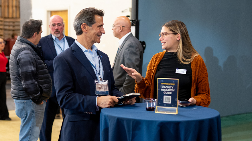 Guests gathered at the 130,000 square-foot space adjacent to campus that will become the Center for Innovation and Applied Technology