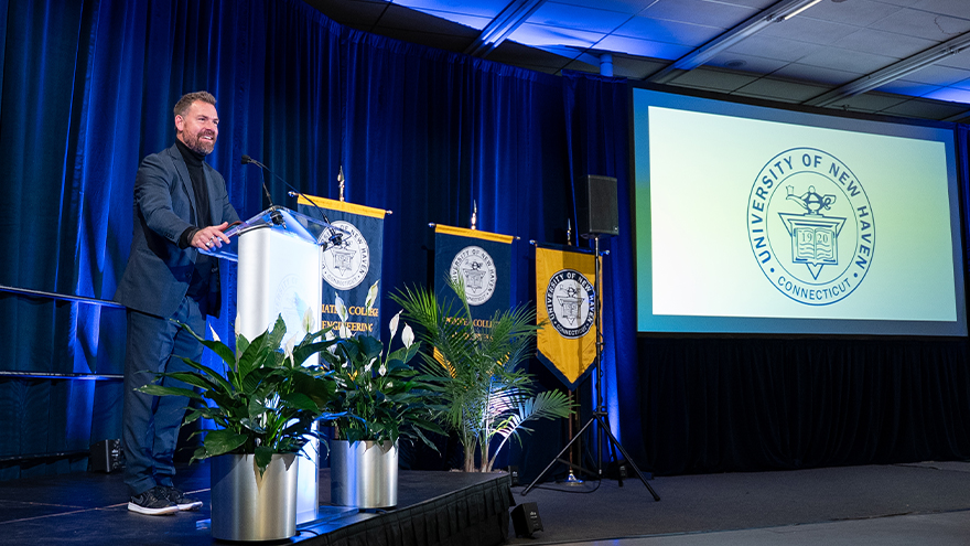 Jens Frederiksen, president of the University of New Haven, speaks about the institution’s vision for expanding innovation, collaboration, and industry partnership