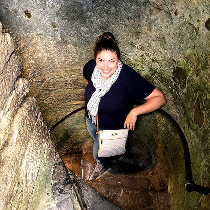 Image of Danielle Coady at Blarney Castle.