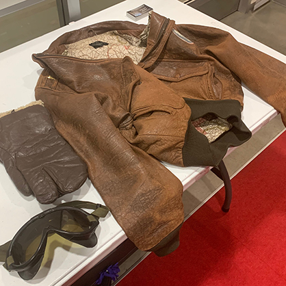 Jacket worn by a Tuskegee airman.