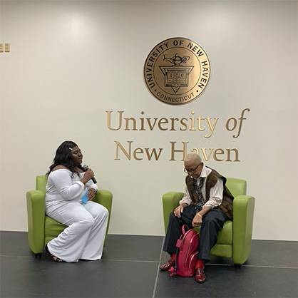 Kaela Bazemore and Nikki Giovanni