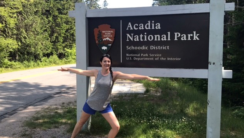 Laura Miller at Acadia National Park in Maine.