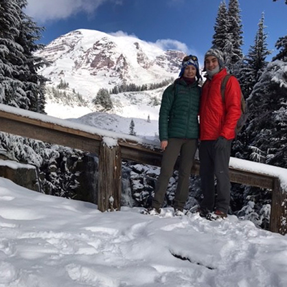 Laura Miller and her husband enjoy spending time outside.