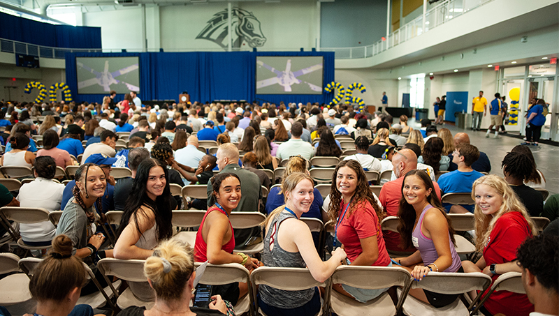 Students pose for a photo at SOAR