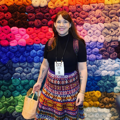 Lauren Slingluff at Vogue Knitting Live