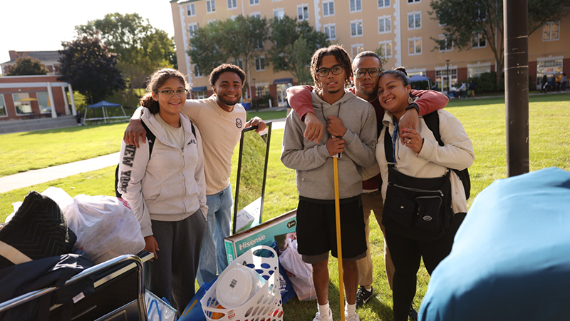 The Class of 2028 enjoyed move-in day with their families.