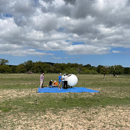 A group of Chargers traveled to Texas to conduct research during an eclipse this fall. 