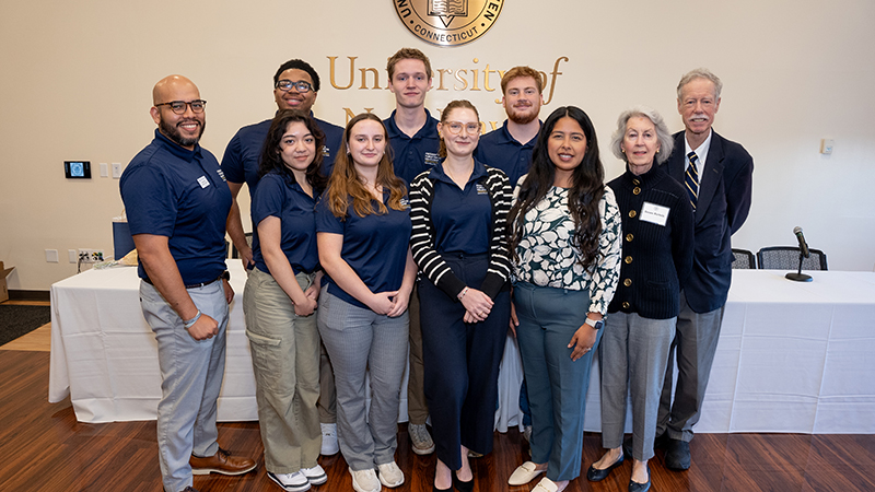 2024 President Public Service Fellows with Phil Bartels ‘11 Hon. (far right)