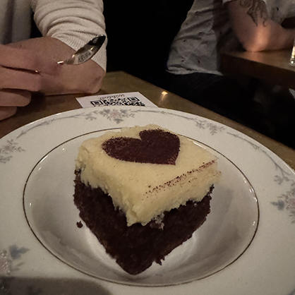 Heart-shaped and happiness-approved. 10/10 dessert choice!