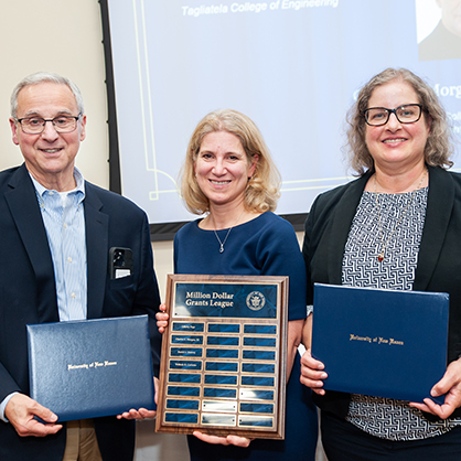 Four faculty members were inducted into the inaugural group of the Million-Dollar Grants League.