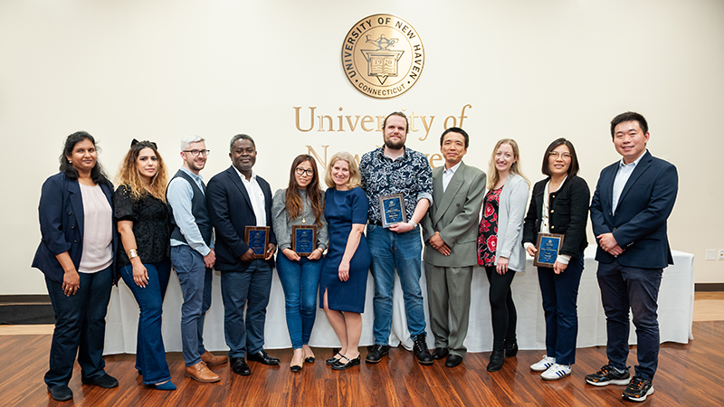 The University community proudly celebrated the excellence of 11 faculty members at the annual Faculty Excellence Awards in May.