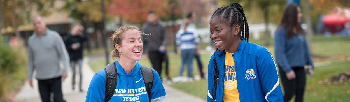 students on campus