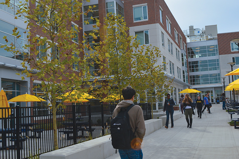 Outside view of Westside Hall